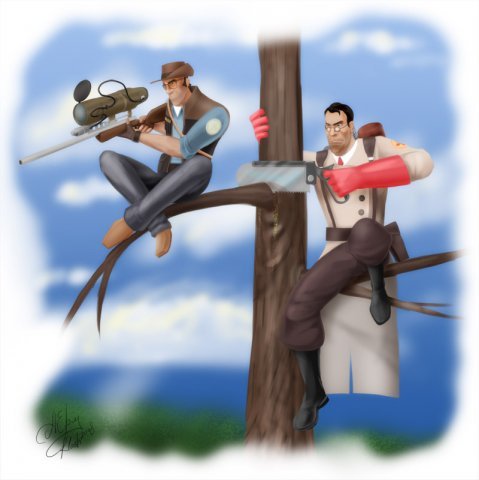 Team Fortress 2 - Фанарт - рисунки